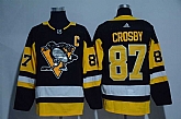 Penguins 87 Sidney Crosby Black Glittery Edition Adidas Jersey,baseball caps,new era cap wholesale,wholesale hats